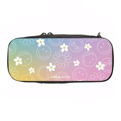 Add smile-worthy organization to your routine with this SmileyWorld® Daisies Design! Organize and carry your pens, pencils, markers, highlighters, accessories, and more in this fun and functional Ultimate Pencil Case. This multi-compartment stand-up zippered case can also be used to organize and carry makeup, art supplies, vitamins, tech accessories, personal care items, and more. Also makes a great travel accessory! Customize and personalize the perfect pencil pouch to fit your style and organization needs. Erin Condren SmileyWorld® Daisies Ultimate Pencil Case Multicolor Stationery For Everyday Use And Back To School, Trendy Multicolor Stationery For School, Trendy Multicolor School Stationery, Trendy Multicolor Stationery For Back To School, Trendy Multicolor Back To School Stationery, Trendy Pencil-shaped Multicolor Pencil Case, Trendy Multicolor Pencil-shaped Pencil Case, Multicolor Pencil Case With Pen Holders For School, Multicolor Pencil Case For Travel And Back To School