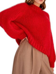 Mohair Jumpers, Oversized Knitted Sweaters, Mohair Sweater, Pullover Sweater Women, Beautiful Hats, Etsy Fashion, Knitted Pullover, Women Pullover, Mock Neck