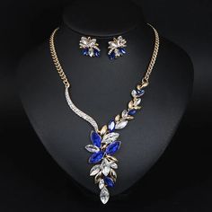 Whether you are the bride to be, or a bridesmaids, or the mother of the bride, this Bridal Jewelry is perfect for just about anyone! Blue Jewelry Sets For Wedding, Elegant Jewelry Sets For Bridesmaids, Glamorous Crystal Jewelry Sets For Weddings, Elegant Blue Rhinestone Necklace For Wedding, Silver Jewelry Sets For Bridesmaids, Formal Bridal Sets With Rhinestones, Gold Crystal Jewelry For Mother Of The Bride, Silver Jewelry Sets For Mother Of The Bride, African Wedding Jewelry