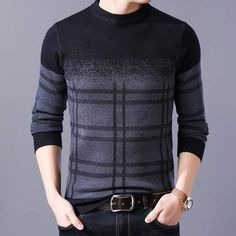 Men s Sweater Winter Round Neck Long Sleeve Stretch Pullover Suitable Fashionable Sweater Shipping from the US. Easy 30 day return policy, 100% cotton, Double-needle neck, sleeves and hem; Roomy Unisex Fit. Fitted Long Sleeve Sweater For Cold Weather, Cozy Winter Tops For Layering, Cozy Gray Winter Tops, Cozy Fit Tops For Winter Layering, Long Sleeve Winter Sweater For Cold Weather, Winter Long Sleeve Tops For Cold Weather, Long Sleeve Sweater For Cold Weather, Stretch Cotton Winter Sweater, Warm Long Sleeve Tops For Fall