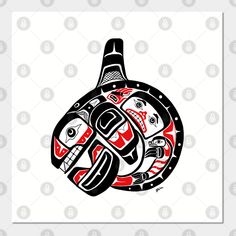 Orca drawn in Tlingit-Tsimshian style, Pacific Northwest. There is a story told in the body of this whale, of Natsilane, the seal hunter who carved the first Blackfish. -- Choose from our vast selection of art prints and posters to match with your desired size to make the perfect print or poster. Pick your favorite: Movies, TV Shows, Art, and so much more! Available in mini, small, medium, large, and extra-large depending on the design. For men, women, and children. Perfect for decoration. Killer Whale, Killer Whales, Pacific Northwest, North West, Native American, Nativity, Extra Large, Favorite Movies, Art Prints