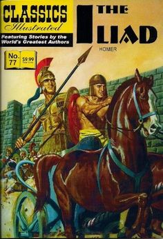 an old book cover with a man on a horse and two men in roman garb