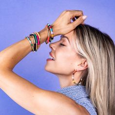 Sequin Bracelet, Gold Stretch Bracelet, Wrist Candy, Coral And Gold, Stretchy Bracelets, Gold Stripes, Gold Sequin, Boho Look, Gold Ink