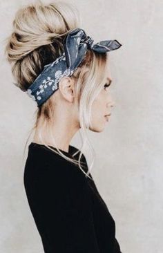 Bandana Hairstyles, Halloween Hair, Hair Dos, Headband Hairstyles, Scarf Hairstyles, Hair Day, Pretty Hairstyles