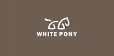 the white pony logo is shown on a brown background, and it has an image of a