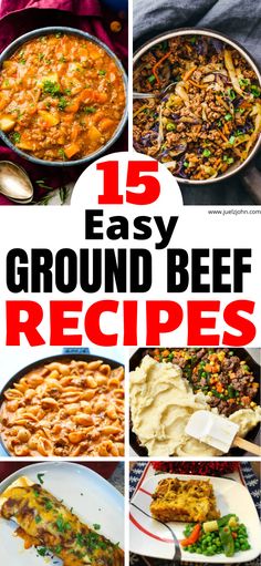 15 easy ground beef recipes that are perfect for the whole family to enjoy and eat