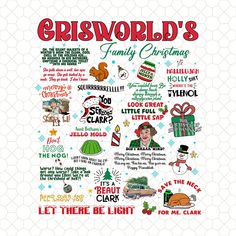 a christmas card with the words griswold's family christmas