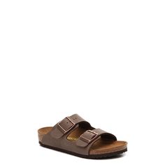 Birkenstock-Arizona Sandal - Kids' Birkenstock delivers comfort and style with the Arizona flat sandals. Pair these trendy slide sandals with her denim shorts for a casual look. Not sure which size to order? Click here to check out our Kids’ Measuring Guide! For more helpful tips and sizing FAQs, click here . Brown Casual Slides For Vacation, Casual Brown Slides For Vacation, Casual Brown Footbed Sandals For Beach, Casual Adjustable Slides With Leather Footbed, Casual Adjustable Sandals With Cushioned Footbed, Casual Vacation Slides With Buckle Closure, Casual Slides With Buckle Closure For Vacation, Casual Brown Open Toe Slides, Casual Brown Footbed Sandals With Cork-bed Midsoles