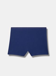 Matching Style(s): Search 15065256 FIT High rise. Full coverage. 3” inseam. MATERIALS + CARE Cotton-blend knit fabric. 95% cotton, 5% spandex. Machine wash cold. Dry flat. Imported. DETAILS Boyshort length. The best plus size women's cotton high-rise shortie panty panties in beacon blue made of cottonspan. Comfort Stretch Elastane Bottoms Short Length, Comfort Stretch Elastane Shorts, Basic Short Elastane Bottoms, Blue Elastane Summer Pants, Blue Elastane Pants For Summer, Comfort Stretch Blue Elastane Bottoms, Basic Stretch Blue Bottoms, Blue Stretch Basic Bottoms, Casual Seamless Elastane Bottoms