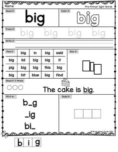 Help your students master pre-primer sight words with free, engaging worksheets. Perfect for pre-k sight word practice in any balanced literacy classroom. Save this pin for future teaching inspiration! Home School Worksheets, Pre K Sight Words, Literacy Classroom, Pre Primer Sight Words, Preschool Sight Words, Sight Word Reading, Balanced Literacy, Sight Word Worksheets, Sight Word Practice