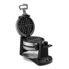 a waffle maker is shown on a white background