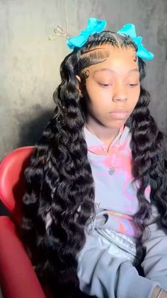 #wigs #wiginstall #hairstylist #humanhairwigs #follow Black Lace Hairstyles, Baddie Wig Hairstyles, 21st Birthday Hairstyles, Cute Ponytail Styles, Birthday Hairstyles, Quick Weave Hairstyles, Cute Box Braids Hairstyles, Braided Hairstyles For Teens