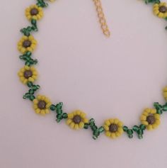 Sunflower Seed Bead Choker Necklace Yellow Green Glass Womens | Etsy Seed Bead Choker, Bead Choker Necklace, Bead Choker, Purple Necklace, Sunflower Seed, Floral Photo, Homemade Jewelry, Sunflower Design, Beaded Choker Necklace