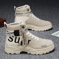 Boots for Men Camouflage Desert Boots High-top Sneakers Non-slip Work Shoes for Men Buty Robocze Maxi Blazer, Fur Snow Boots, Short Ankle Boots, Warm Snow Boots, Popular Sneakers, Mens Canvas Shoes, Mens Boots Fashion, Winter Ankle Boots, Men Sneakers