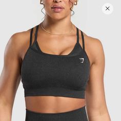 Bnwt - Perfect Condition, Worn Once Around The House, Super Cute !! Gray Supportive Sports Bra, Gray Seamless Crop Top For Workout, Gray Seamless Workout Crop Top, Sporty Gray Seamless Crop Top, Gray Seamless Sporty Crop Top, Gray Sporty Crop Top For Gym, Sporty Gray Crop Top For Gym, Sporty Seamless Crop Top For Sports, Sporty Gray Crop Top For Sports