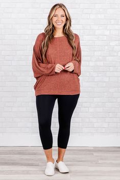 This fabulous top is both pretty and practical! The comfortable and soft fabric is perfect for a casual day out, making it a versatile addition to any wardrobe! Its delicate clay color adds a touch of elegance to any outfit! 73% Rayon, 22% Polyester, 5% Spandex Clay Color, Model Fits, Affordable Fashion, Soft Fabric, Plus Size Outfits, Soft Fabrics, Fashion Forward, Size 12, Casual Outfits