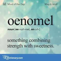 an ad for the word of the day, denomel