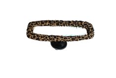 a black and brown leopard print hair clip