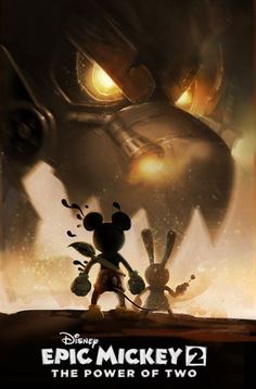 the poster for disney's epic mickey and the power of two