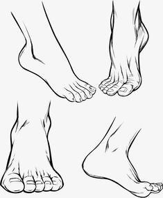 the feet and ankles of a person