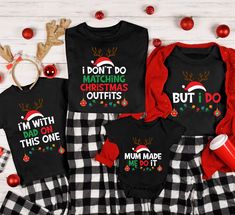 I Don't Do Matching Christmas Family Matching Shirts, Christmas Gift,Family Christmas Holiday Gift,  Funny Matching Family Pajamas Outfits, Explore our exclusive line of specially designed t-shirts tailored for football enthusiasts and everyone who appreciates style, modernity, and comfort. Your search for trendy, adorable, and cozy tees ends right here. ❀ SPECIFICS ❀ We take pride in using only the best in the industry - Bella Canvas and Gildan Soft Style brand shirts for printing. *Bella Canvas -Unisex sizing -4.2 oz. -Solid colors: 100% Combed Cotton and Ring-Spun Cotton. -Athletic Heather: 90% Combed and Ring-Spun Cotton, 10% Polyester -All Heather CVC Colors: 52% Combed and Ring-Spun, 48% Polyester *Gildan Soft Style -Unisex sizing -Sport Gray: 4.5 oz/yd² | 90% Ring Cotton / 10% Polye Matching Christmas Family, Family Matching Shirts, Funny Matching, Pajama Outfit, Matching Family Pajamas, Brand Shirts, Matching Pajamas, Family Pajamas, Holiday Christmas Gifts