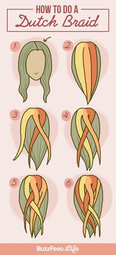 A Dutch Braid | 3 Easy "Game Of Thrones" Hair Tutorials Everyone Can Try Braids Dutch, Red Box Braids, Dutch Braid Tutorial, Different Hair Styles, Braid Styles For Men, How To Draw Braids, Small Box Braids, Braided Hairstyles For Black Women Cornrows, Blonde Box Braids