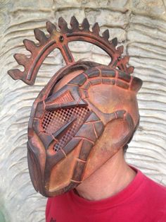 This is a fantastic Steampunk Armor Helmet * Height - 25 cm.- 7.9 in. * Width - 21 cm.- 8.3 in. / 28 cm.- 11 in. IMPORTANT TO READ: We don't have premade masks. We have one mold per mask model.Construction time is about 1-2 weeks, but may vary depending on the number of orders currently in our construction queue. Please feel free to contact me about the current wait time. Helmet can be a decorative element in your office, home, and spectacular gift for your loved ones or business partners. Helme Steampunk Costume Accessories For Carnival, Steampunk Costume Accessories For Fantasy Events, Punk Style Masks And Prosthetics For Cosplay Events, Punk Masks And Prosthetics For Cosplay Events, Steampunk Mask Costume Accessories For Fantasy Events, Steampunk Halloween Masks And Prosthetics For Festival, Steampunk Costume Accessories For Larp And Halloween, Steampunk Masks And Prosthetics For Halloween Festival, Fantasy Skull Mask For Fantasy Events