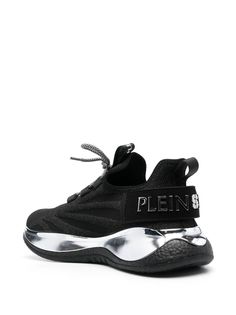 Plein Sport The Iron Tiger Gen.X.02 Sneakers - Farfetch Sporty Sneakers With Metallic Logo For Streetwear, Sporty Streetwear Sneakers With Metallic Logo, Streetwear Sneakers With White Sole And Metallic Logo, Luxury Sneakers With Textured Sole For Streetwear, Silver Sneakers With Metallic Logo For Streetwear, Luxury Lace-up Sports Sneakers, High-top Running Shoes With Logo-print Tongue For Jogging, Luxury Low-top Sneakers For Running, Logo-print Tongue Lace-up Running Shoes