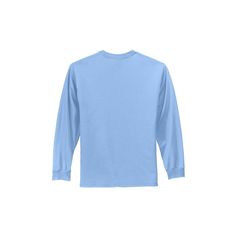 Buy the Port & Company® Tall Long Sleeve Essential T-Shirt at Michaels. com. Nothing beats this traditional t-shirt in comfort, versatility and casual style. Nothing beats this traditional t-shirt in comfort, versatility and casual style. Details: Available in multiple colors and sizes 6.1 oz. 100% soft spun cotton (98/2 cotton/poly for Ash, 90/10 cotton/poly for Athletic Heather) Machine wash cold with like colors, non-chlorine bleach when needed, tumble dry medium Tall adult sizes | Port & Com Basic Light Blue Cotton Tops, Light Blue Basic Cotton Top, Basic Light Blue Plain T-shirt, Light Blue Cotton T-shirt, Light Blue Cotton Crew Neck T-shirt, Basic Light Blue Cotton T-shirt, Basic Relaxed Fit Light Blue T-shirt, Casual Light Blue Long Sleeve T-shirt, Light Blue Relaxed Fit Basic Top