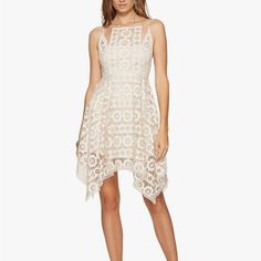 Nwt Free People Just Like Honey Lace Dress Size 10 Color Is Ivory White A-line Lace Dress For Summer, White Lace A-line Midi Dress, Off White Sleeveless Lace Midi Dress, Off White Lace Dress For Summer Party, Spring Feminine Off-white Lace Dress, Feminine Off-white Lace Dress For Spring, Feminine Off White Lace Dress For Spring, Off White Lace Midi Dress For Spring, Baby Doll Style Dress