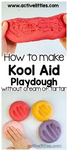 how to make kool aid playdough without cream or tartar