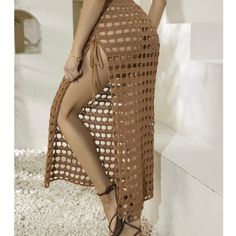 Great For Summer Casual Fitted Skirt For Beach Cover-up, Spring Beach Skirt In Brown, Brown Beach Skirt For Spring, Casual Brown Beach Skirt, Spring Beach Brown Skirt, Turkey Colors, Knitwear, Womens Skirt, Skirt