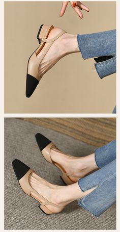 CHIKO Jamie Square Toe Block Heels Slingback Shoes Heels Slingback, Block Heel Loafers, Slingback Shoes, Block Heel Boots, Heeled Loafers, Leather Items, Pump Shoes, Loafer Flats, Block Heels