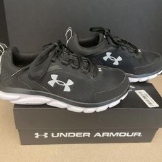 New! Women Under Armour Ua Charged Assert 9 Wide (D) Running Shoes. Size 8 Wide. Awesome Shoes!!! Under Armour Lace-up Running Shoes With Rubber Sole, Under Armour Cushioned Walking Shoes With Round Toe, Under Armour Cushioned Round Toe Walking Shoes, Under Armour Walking Shoes With Cushioned Footbed, Casual Under Armour Low-top Walking Shoes, Casual Under Armour Lace-up Walking Shoes, Casual Low-top Under Armour Walking Shoes, Under Armour Lace-up Sneakers, Casual Under Armour Lace-up Running Shoes