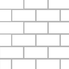 a white brick wall with several squares on it