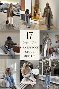 Looking for cozy and stylish outfit inspiration this fall and winter? Check out these cute and comfy Birkenstock clogs outfit ideas! From casual, laid-back looks to chic, layered styles, Birkenstock clogs are the perfect addition to your seasonal wardrobe. Whether you're running errands or meeting friends for coffee, these outfit ideas will keep you feeling cozy and cute all season long. Get inspired with the best Birkenstock clogs outfit ideas for fall and winter! #BirkenstockClogsOutfit B.o.c. Clogs Outfits, Clogs Outfit For Women Fall, Boston Chunky Birkenstock Outfit, Styling Boston Clogs, Slip On Clogs Outfit, Dr Martens Clogs Outfit, Platform Birkenstock Outfit, Clog Outfits Women, Styling Birkenstock Clogs