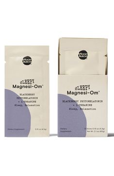 What it is: An antioxidant-rich amino acid packet that's synergistically formulated to counteract the negative effects of caffeine.What it does: Unlike higher-dose melatonin that leaves you groggy in the morning, Sleep Magnesi-Om supports sleep without the hangover. The natural sleep aid has just 0.3mg of plant-based melatonin to decrease the amount of time it takes to fall asleep. The above statement has not been evaluated by the Food and Drug Administration; this item is not intended to diagno Hangover Supplement, Magnesi Om, Sachet Packaging, Magnesium Bisglycinate, Natural Sleep Aid, Moon Juice, The Hangover, Natural Sleep Aids, Hairstyling Products