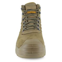 The DeWalt Bowman is a heavy-duty work boot ready to face any challenge. Resiliently constructed with a waterproof durable leather upper, electrical hazard safety rating, and a safeguard steel toe to provide optimal protection through rough jobs. The lace-up front closure combined with a padded tongue and collar lock your foot into place and provides support through the ankle. Breathable mesh lining pairs with the cushioned insole for cool long-lasting comfort while the slip and oil-resistant rubber outsole for superior traction. steel-toe safety boot design electrical hazard safety rating waterproof full-grain leather upper lace-up front closure for a secure fit padded collar and tongue for added ankle support cushioned insole for long-lasting comfort oil and slip resistant rubber tractio Boot Design, Safety Boots, Work Boot, Ankle Support, Waterproof Shoes, Shoe Show, Handbag Shoes, Designer Boots, Dress Sandals