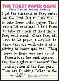 a piece of paper with writing on it that says, the toilet paper game first draft school