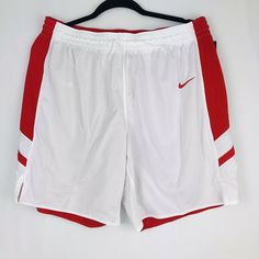 D-Nike XL-TALL Women’s Basketball Shorts AA0080-109 White Red Mesh White Athletic Shorts With Built-in Shorts For Gym, Team-colored Athletic Shorts For Basketball Season, Summer Athletic Shorts For Basketball, Team-colored Athletic Shorts For Gym, Summer Basketball Athletic Shorts With Built-in Shorts, Summer Basketball Shorts, Athletic Shorts With Built-in Shorts For Basketball, White Athletic Shorts For Basketball Season, Summer Moisture-wicking Athletic Shorts For Basketball