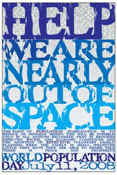 a poster with the words help we are nearly space