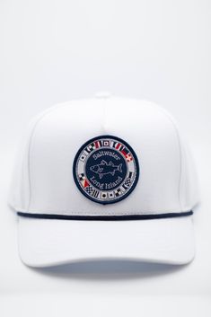 It's not just the destination...it's the journey to get there This is a must have new addition to all of your adventures Hat designed for anyone and everyone Classic Rope Hat style with Nautical Vintage Design Woven Label Custom Saltwater interior tape 97% Polyester 3% Spandex, with pre-bent brim Snapback closure Imported White Snapback Baseball Cap For Travel, White Snapback Hat For Travel, White Trucker Hat For Travel, White Snapback Hat With Flat Brim For Outdoor Activities, White 5-panel Baseball Cap For Beach, White 5-panel Hat For The Beach, White Coastal Hat With Curved Brim, White 5-panel Beach Hat, White Adjustable Baseball Cap For Travel