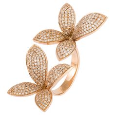 RING 18K Pink Gold Diamonds 1.52 Cts/416 Pcs Pasquale Bruni, Rosa Gold, Extraordinary Jewelry, Expensive Jewelry Luxury, High Jewellery, White Diamond Ring, Jewelry Luxury, Pretty Jewelry, Expensive Jewelry