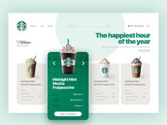 the starbucks app is designed to look like it has two cups of coffee on top