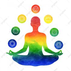 Lotus Pose Yoga, Chakra Symbols, Lotus Yoga, Lotus Pose, Energy Centers, Seven Chakras, Les Chakras, Chakra Meditation