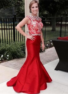 Prom Dress Sleeveless, Crystal Mermaid, Mermaid Ball Gown, Beaded Evening Gowns, Red Mermaid, Prom Dresses 2016, Prom Dresses 2017, Burgundy Prom Dress, Prom Dresses Sleeveless