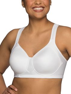 PRICES MAY VARY. 78% Nylon, 22% Spandex Imported Hook and Eye closure Hand Wash Only Moisture wicking Medium impact with bounce control Separation and support Straps convert to criss-cross Wirefree Support Measure Bra Size, Outfit Gym, Best Sports Bras, Plus Size Sports Bras, Comfortable Bras, Padded Sports Bra, Plus Size Bra, Amazon Women, Sports Bras