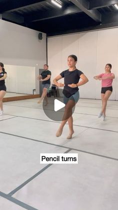 a group of people in a dance class