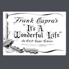 frank capra's it's a wonderful life an r & d radio release