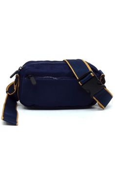 Nylon Crossbody BagNylon fabricZip top closureAdjustable shoulder strapL 7.5 * H 4 * W 1.5 Sporty Nylon Bag With Detachable Strap, Navy Nylon Functional Shoulder Bag, Navy Nylon Bags With Adjustable Strap, Sporty Nylon Shoulder Bag With Adjustable Strap, Navy Nylon Sporty Bag, Blue Sports Shoulder Bag With Adjustable Strap, Blue Nylon Shoulder Bag For Sports, Blue Nylon Sporty Shoulder Bag, Blue Nylon Sports Shoulder Bag